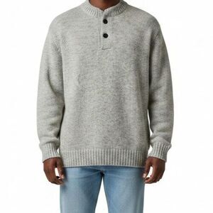 Benetton Formula 1 Racing Team Henley Sweater Sweatshirt Size LL Large Beige